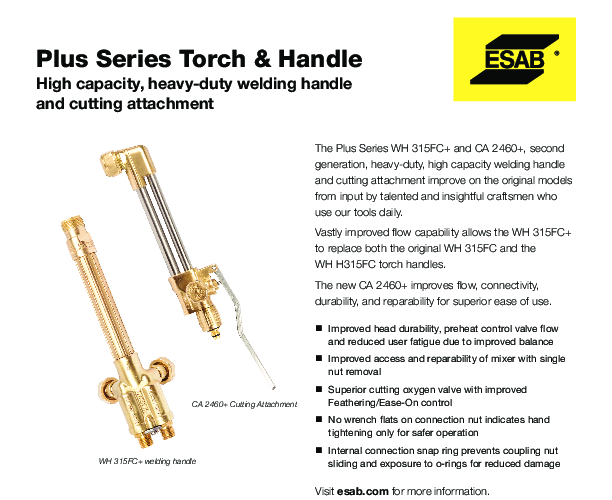 WeldingCity 315 Gas Torch Handle For Victor-Style Acetylene/Propane (UL-Listed)
