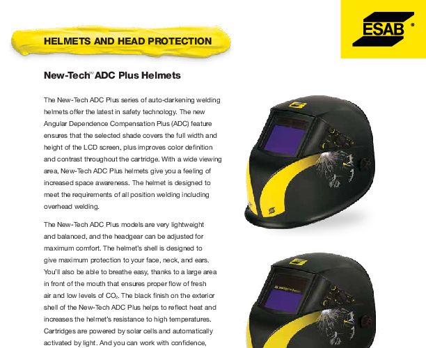 ESAB® New-Tech ADC XL Plus Helmet - Josef Gas