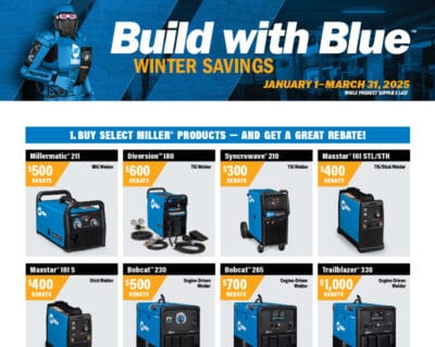 Miller: Build With Blue Rebate