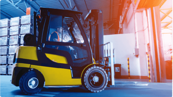 image of a forklift