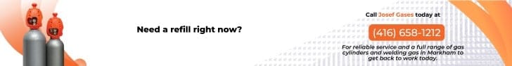 Need a refill right now? For reliable service and a full range of gas cylinders and welding gas in Markham, call Josef Gases at (416) 658-1212 to get back to work today.