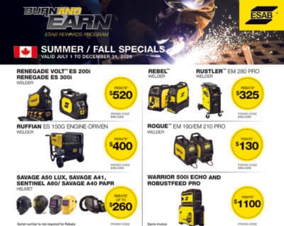 ESAB Burn & Earn